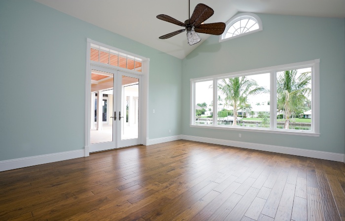 Two White French Doors That Open into a Bright Room in San Jose, CA 